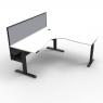 Boost+ Height Adjustable Workstations, Boost+ Height Adjustable Workstations Dimensions, Boost+ Height Adjustable Workstations With Cable tray, Boost+ Height Adjustable Workstations With Black Screen, Boost+ Height Adjustable Workstations With Grey Screen, Boost+ Height Adjustable Workstations Controls