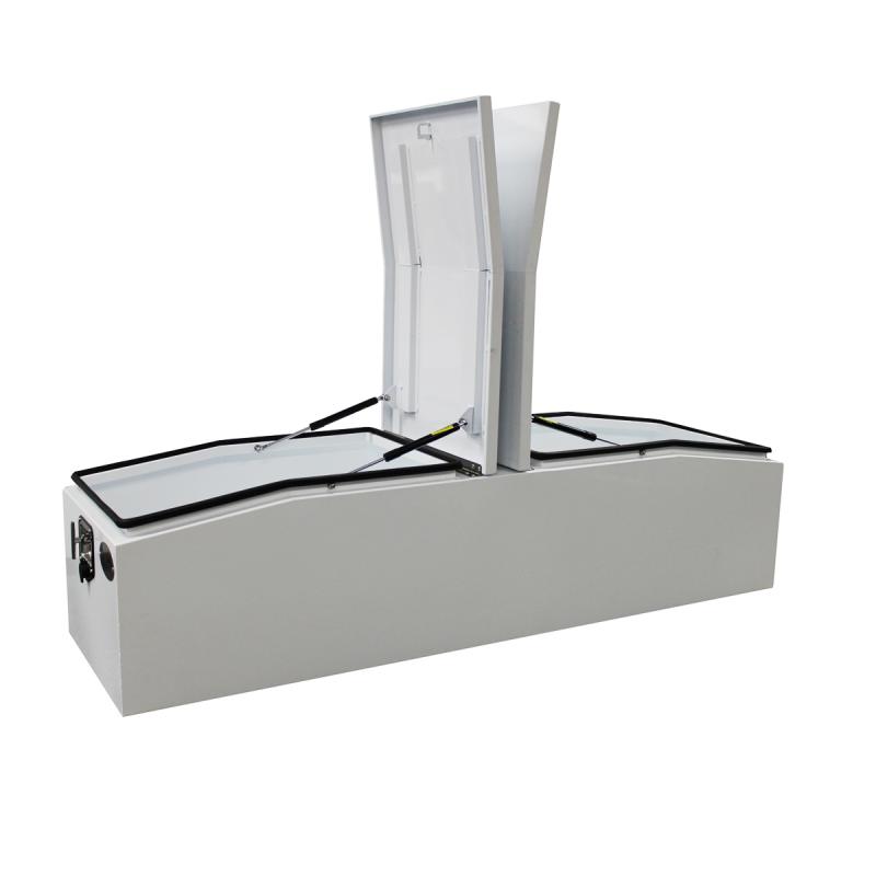 Gullwing Toolbox - Lid Open, Gullwing Toolbox - Lid Open, Gullwing Toolbox - Lid Closed, Gullwing Toolbox - Stainless Steel T-Lock