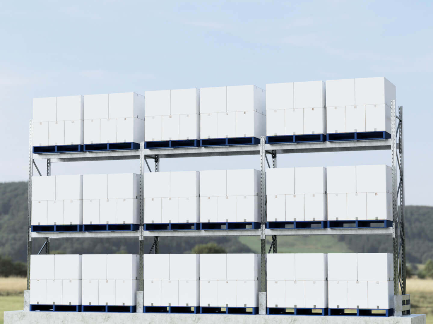 Used Galvanised Selective Pallet Racking from ABSOE
