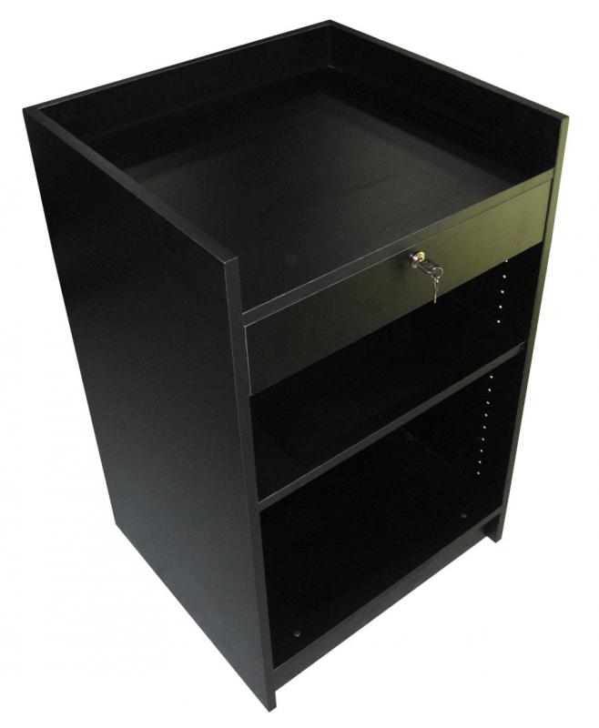 POS Counter with Adjustable Shelf and Lockable Drawer