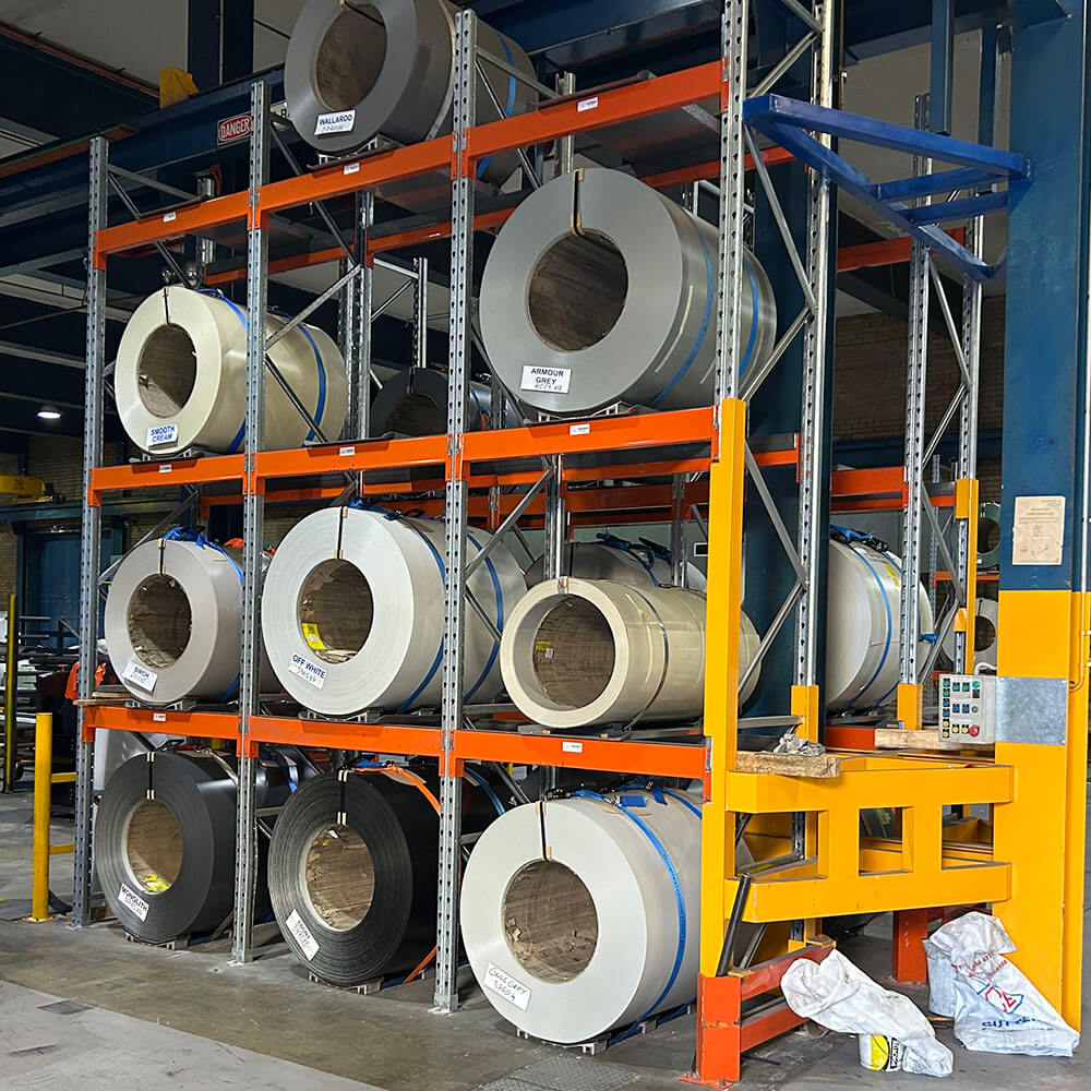 A photo of ABSOEs Drum and Coil Racking