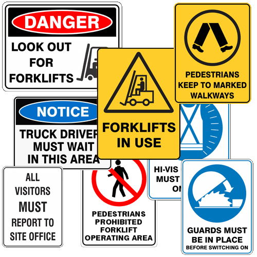 Various Warehouse & Loading Dock Signs to chose from