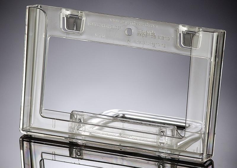Postcard Brochure Holder - Mounting Stand Not Included, Postcard Brochure Holder - Stacked