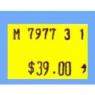 Double Line - Fluoro Yellow - Price Label, Double Price Label Fluoro Yellow